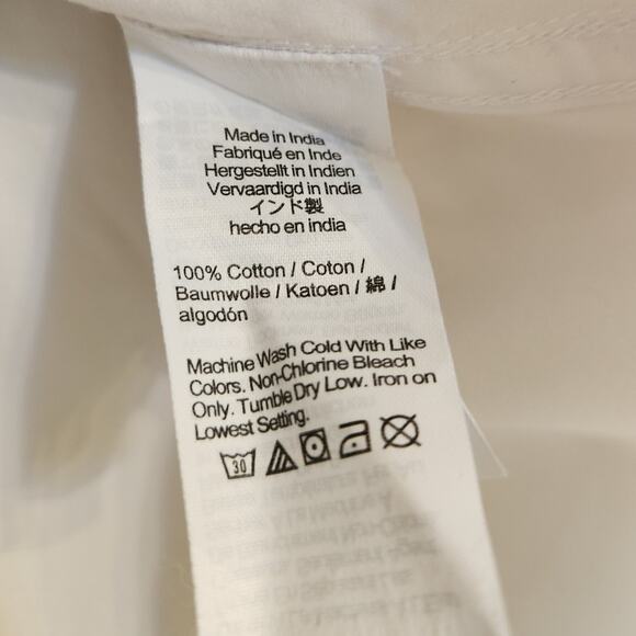 NWT Madewell Tuxedo Button-Up Shirt in Poplin White XS - Picture 7 of 8